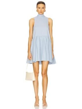 Azeeza Marie Mini Dress in Powder Blue